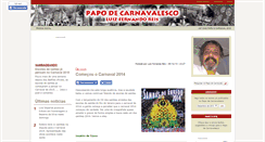 Desktop Screenshot of papodecarnavalesco.galeriadosamba.com.br